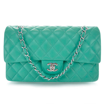 Chanel Lambskin Medium Double Flap Menthe Green 1 of 10