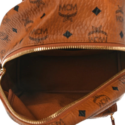 MCM Visetos Small Stark Rabbit Backpack Cognac 5 of 9