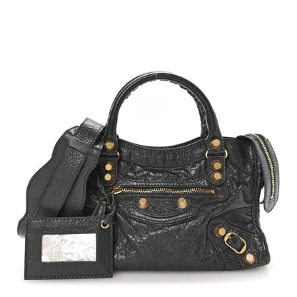 Balenciaga Agneau Giant 12 Gold Hardware Mini City Gris Fossile 3 of 11