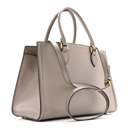 Prada Saffiano Soft Calfskin Tote Argilla 3 of 15