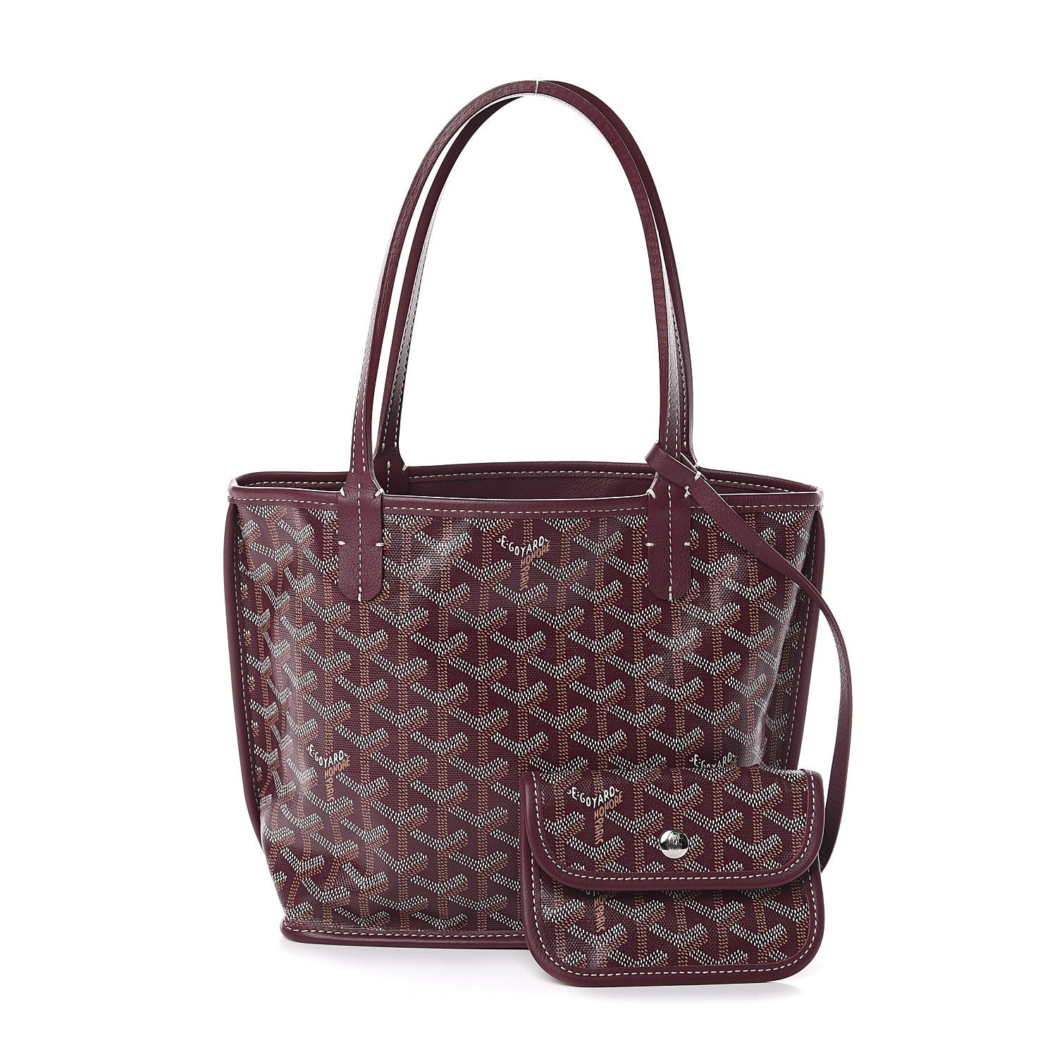 Goyard Goyardine Reversible Mini Anjou Burgundy 1 of 9