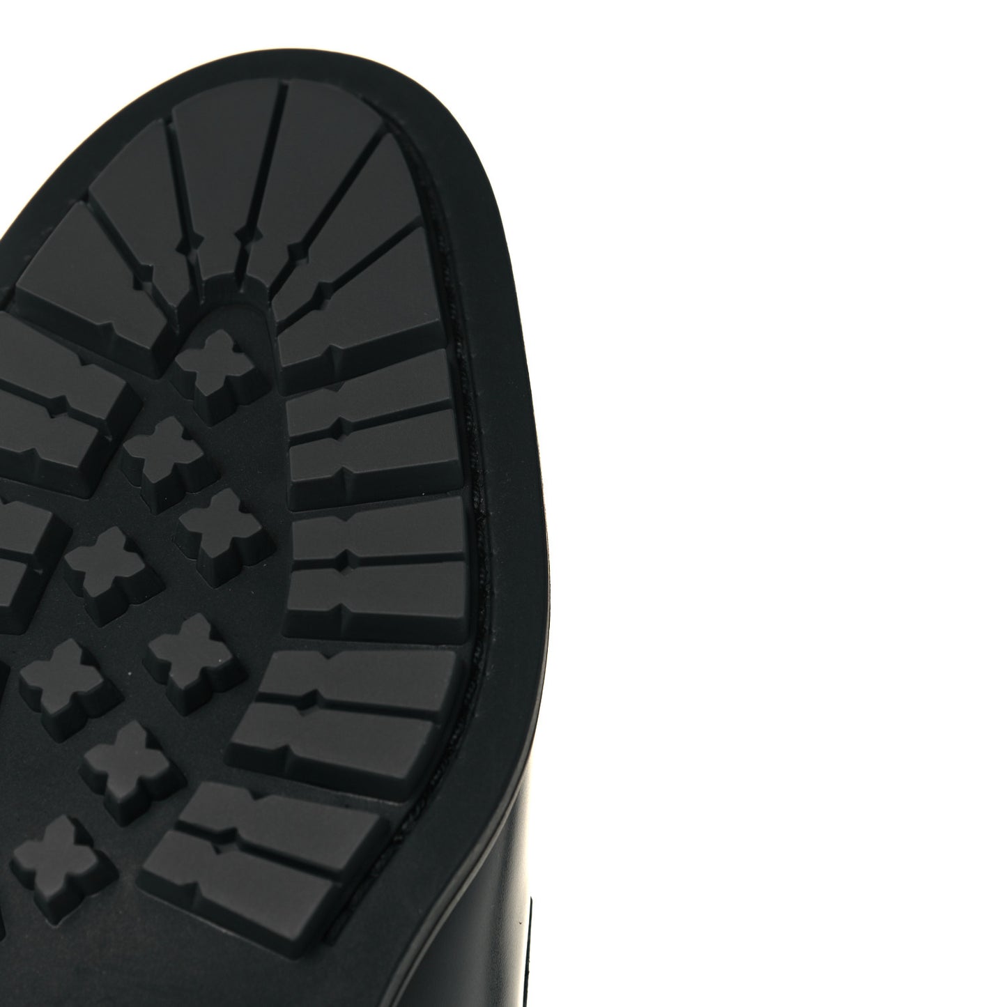 Calfskin Mens Derby LV Harness Shoes 7.5 Black