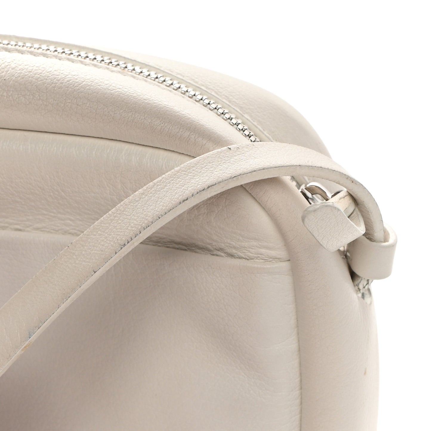 Calfskin Logo S Everyday Camera Bag White