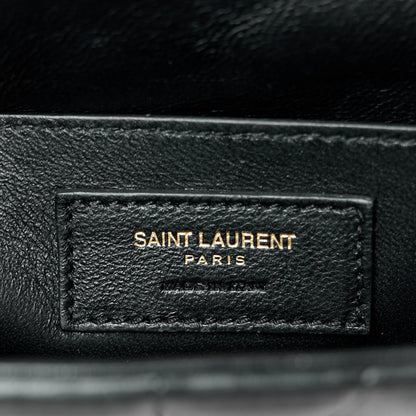 Saint Laurent Lambskin Matelasse Monogram Medium Vicky Chain Bag Black 7 of 11