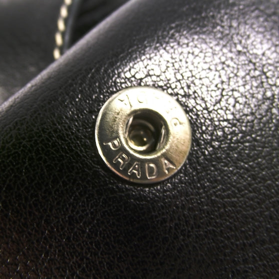 Prada Tessuto Nylon Leather Easy Shoulder Bag 7 of 12