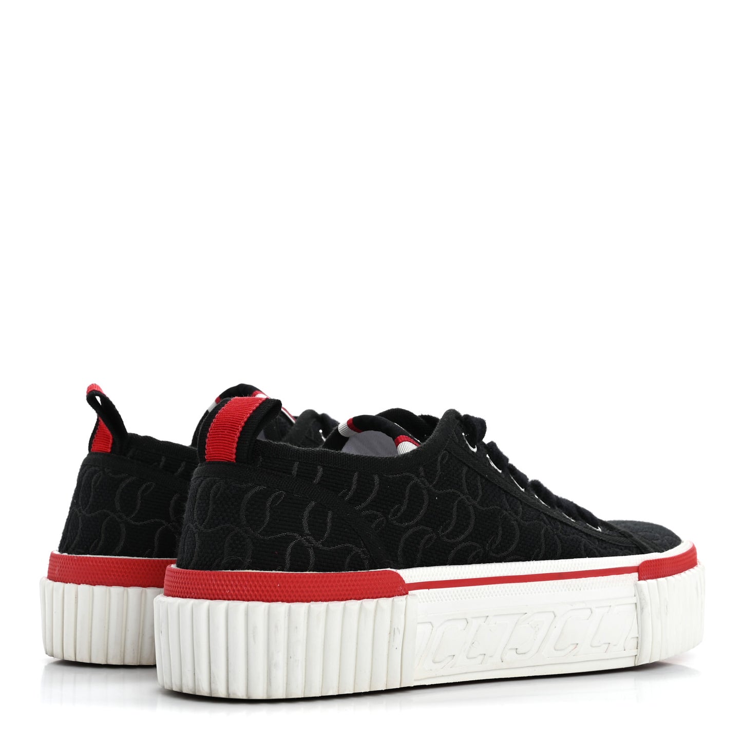 Canvas Pedro Womens Flat Sneakers 37 Black Red