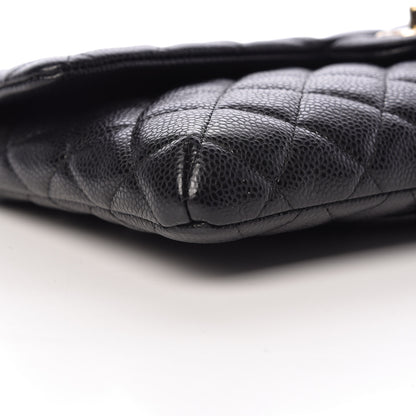 Chanel Caviar Quilted Flap Clutch Black 8 of 9