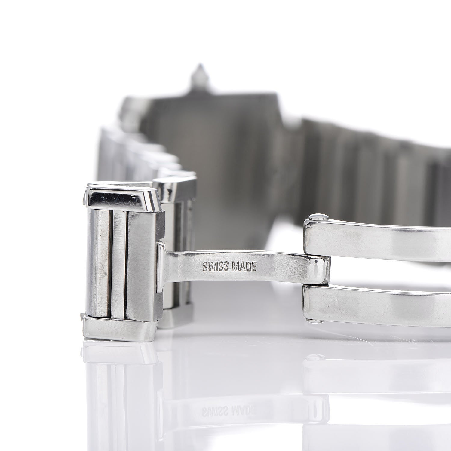 Cartier Stainless Steel 20mm Tank Francaise Quartz Watch Black 7 of 8