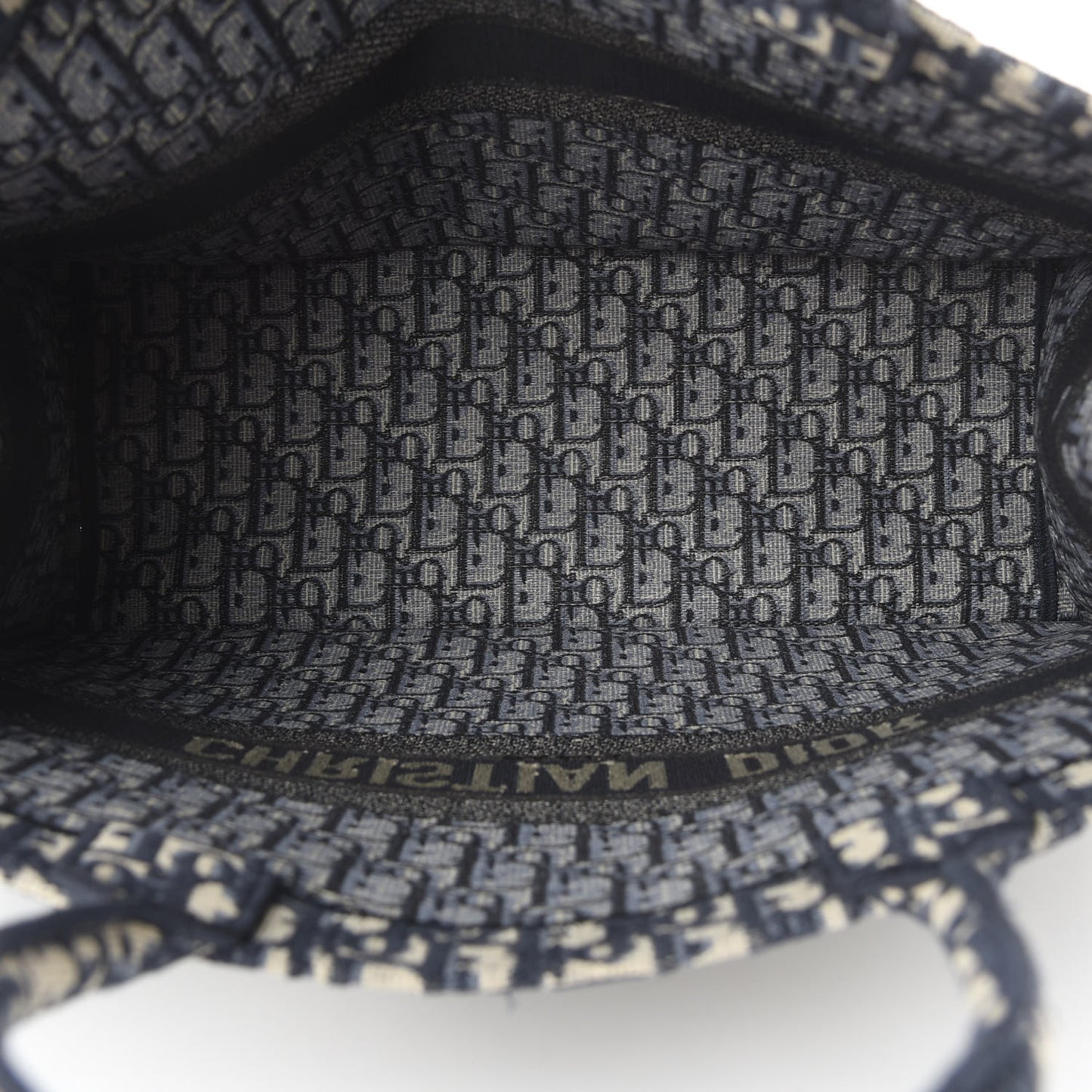 Oblique Book Tote Blue Multicolor