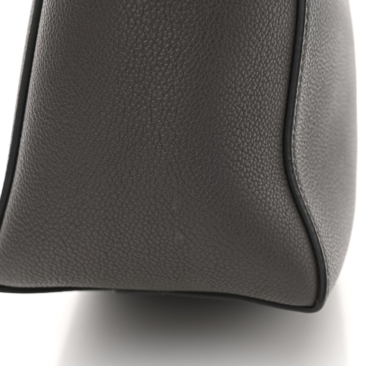 Soft Grained Calfskin Small Sangle Bucket Bag Kohl