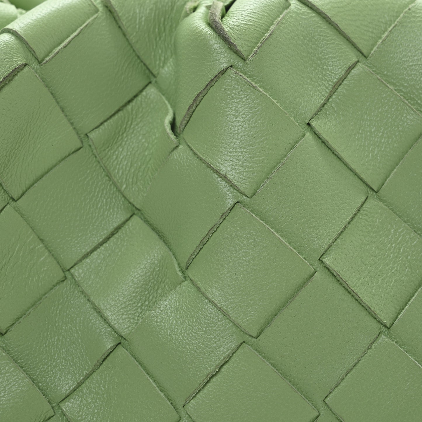 Nappa Intrecciato The Mini Pouch Pistachio