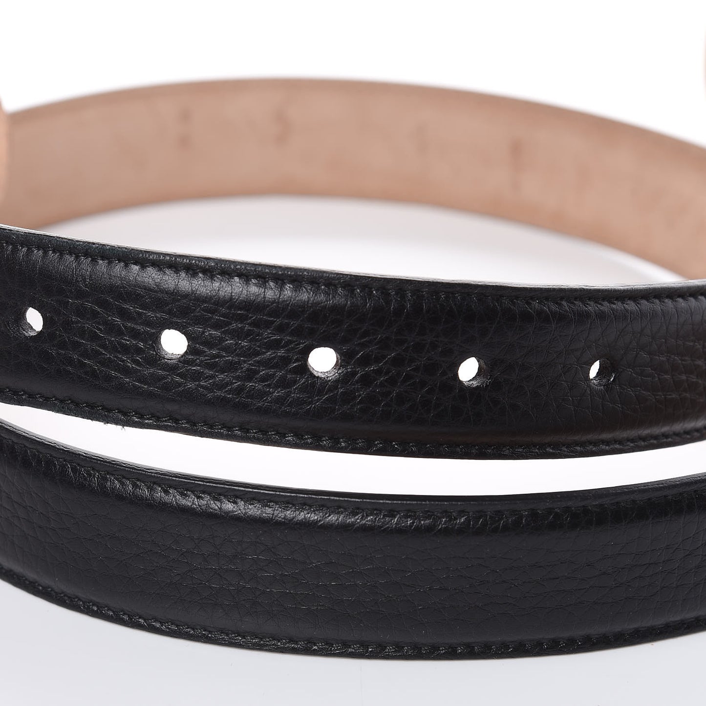 Calfskin Bamboo Buckle Belt 95 38 Black