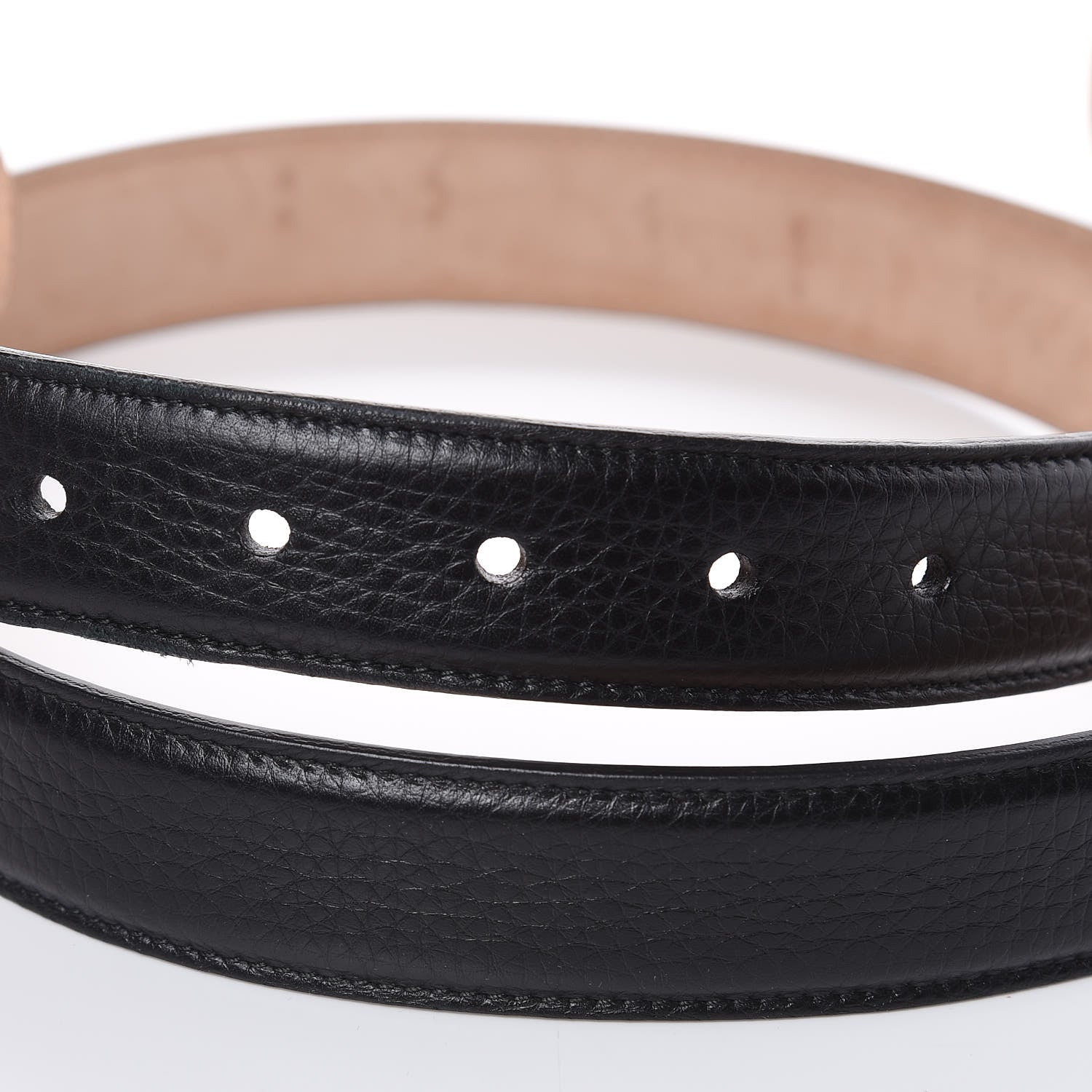 Gucci Calfskin Bamboo Buckle Belt 95 38 Black 4 of 8