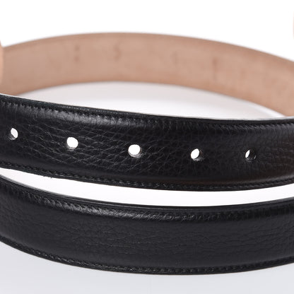 Gucci Calfskin Bamboo Buckle Belt 95 38 Black 4 of 8