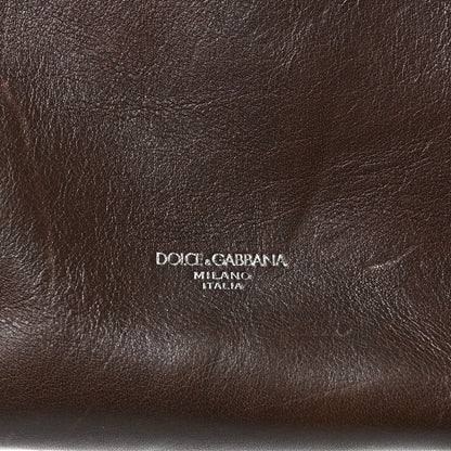 Dolce & Gabbana Tempesta Calfskin Atene Shopping Bag Brown 5 of 8