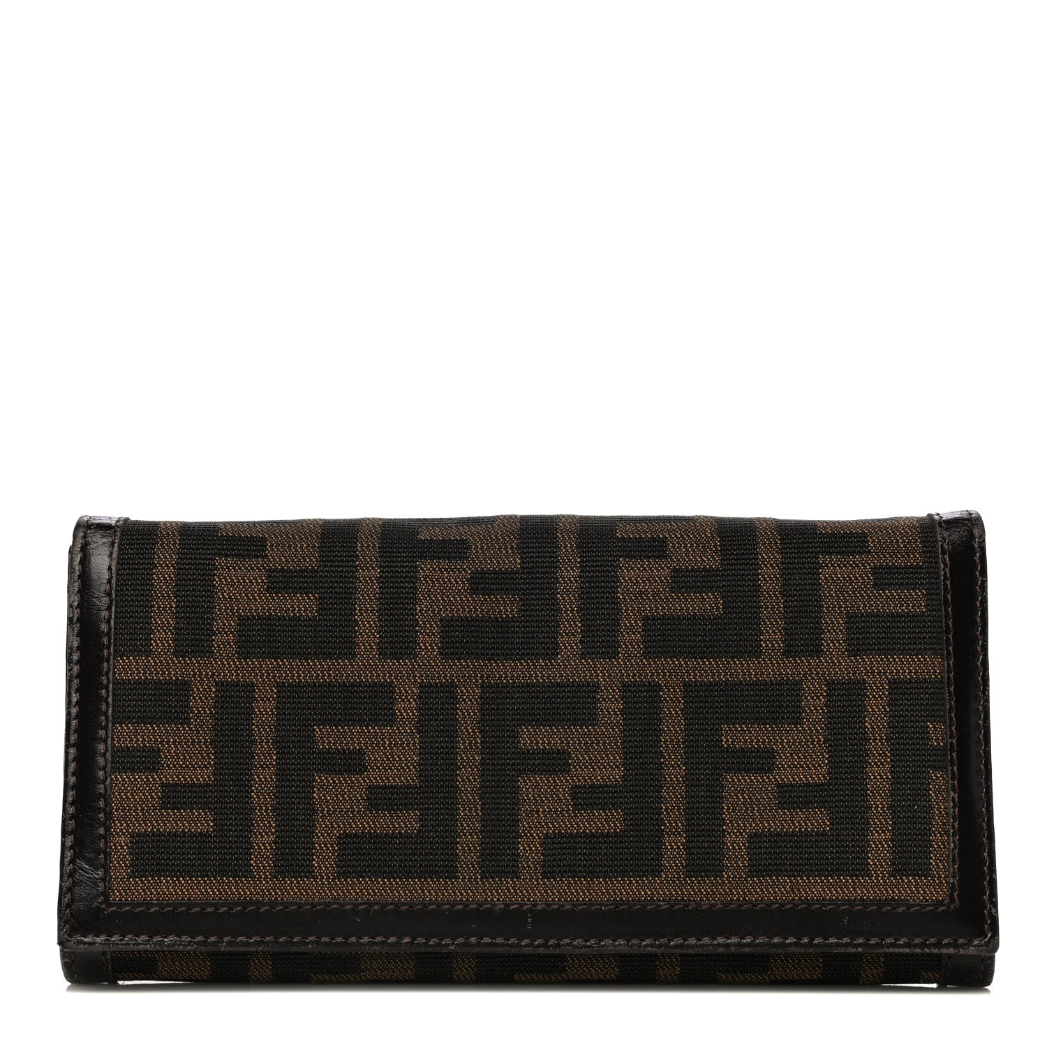 Fendi Zucca Continental Wallet Tobacco 1 of 15
