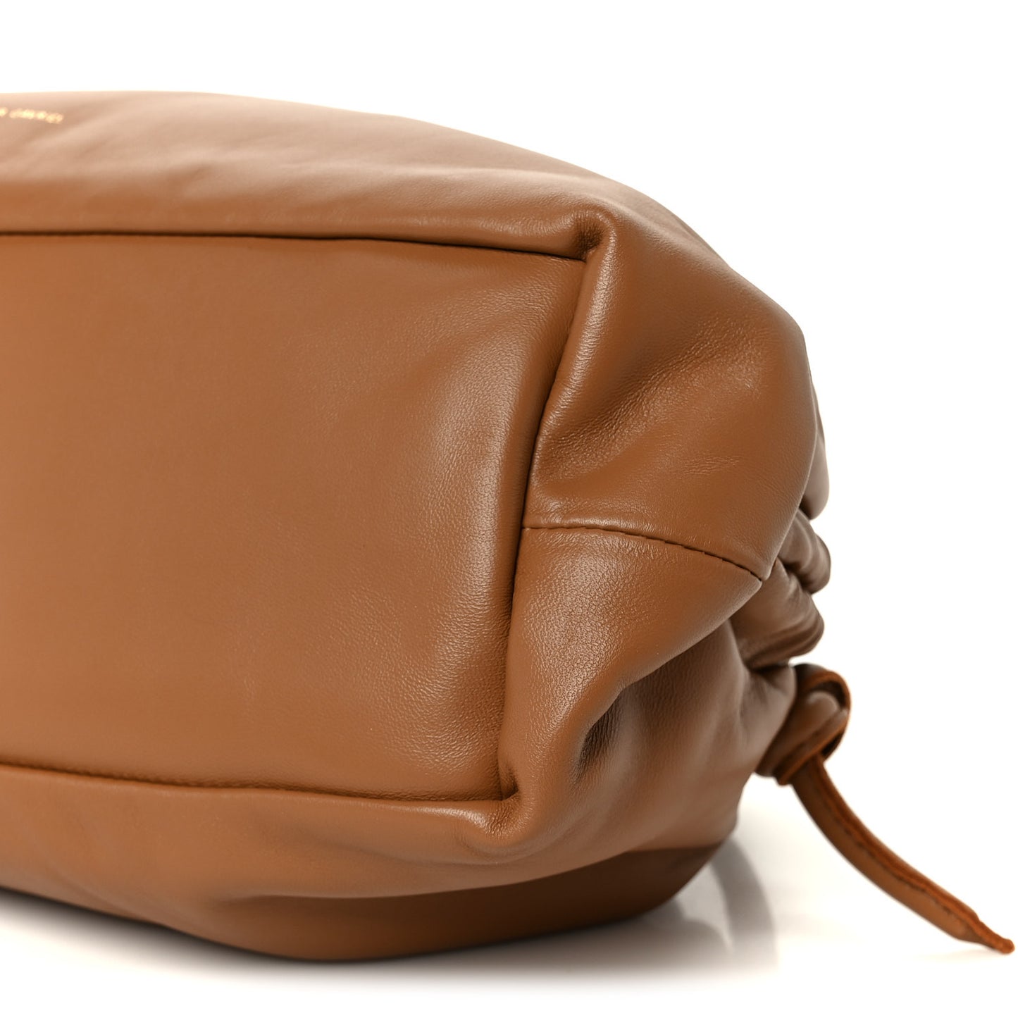 Lambskin Cloud Mini Clutch Caramel