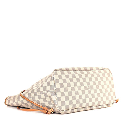 Louis Vuitton Damier Azur Neo Neverfull MM Rose Ballerine 4 of 16