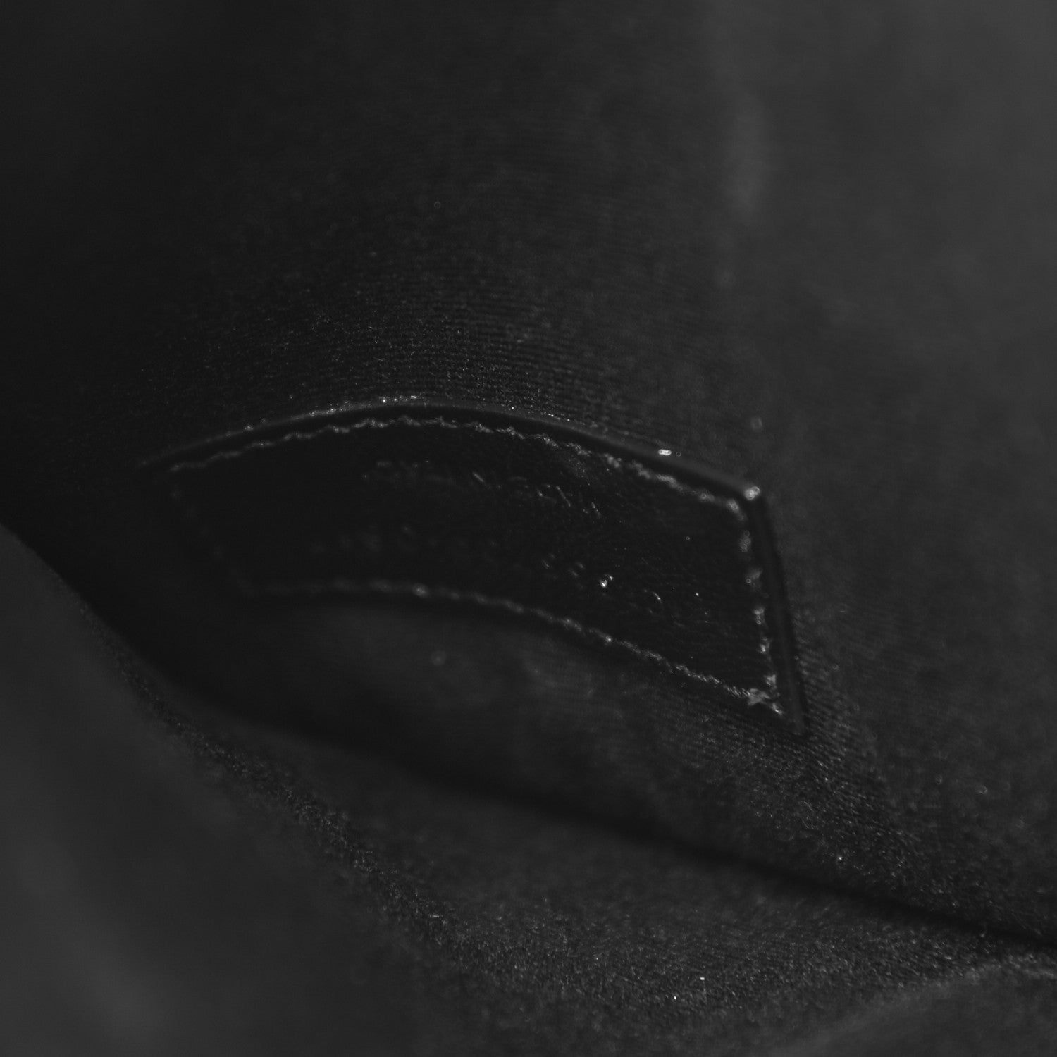 Saint Laurent Smooth Shiny Calfskin Monogram Uptown Pouch Black 8 of 8