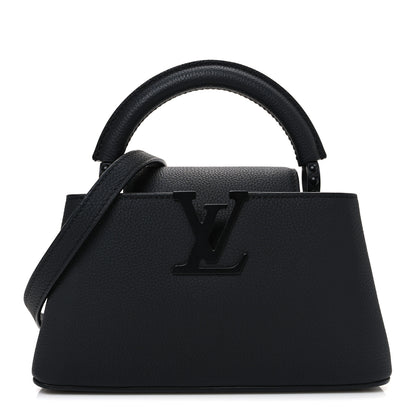 Louis Vuitton Matte Taurillon Capucines East West Mini All Black 1 of 9