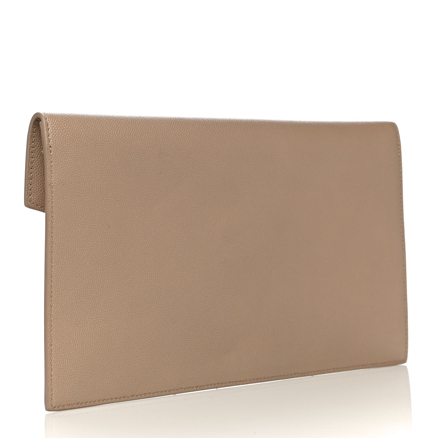 Saint Laurent Grain De Poudre Uptown Pouch Dark Beige 3 of 11