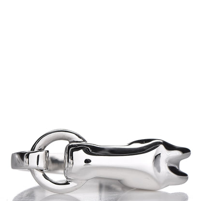 Hermes Sterling Silver Small Galop Ring 56 7.75 7 of 9