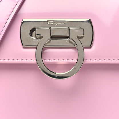 Salvatore Ferragamo Brushed Calfskin Micro Iconic Top Handle Bag Bubble Gum 7 of 10