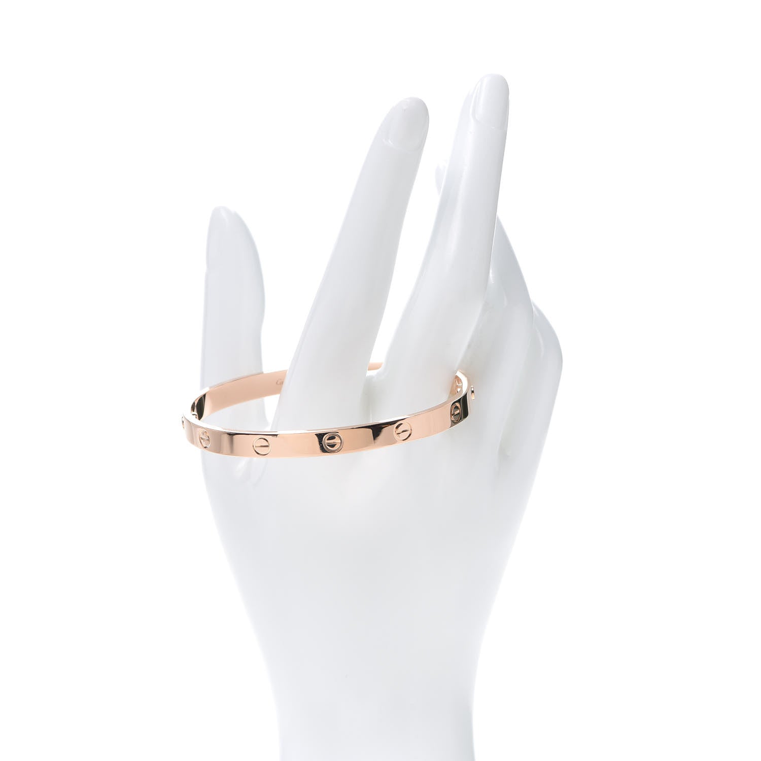 Cartier 18K Pink Gold LOVE Bracelet 19 2 of 7