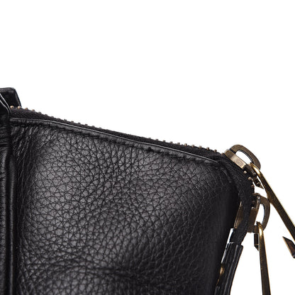 Gucci Pebbled Calfskin Medium 1973 Top Handle Satchel Black 12 of 19
