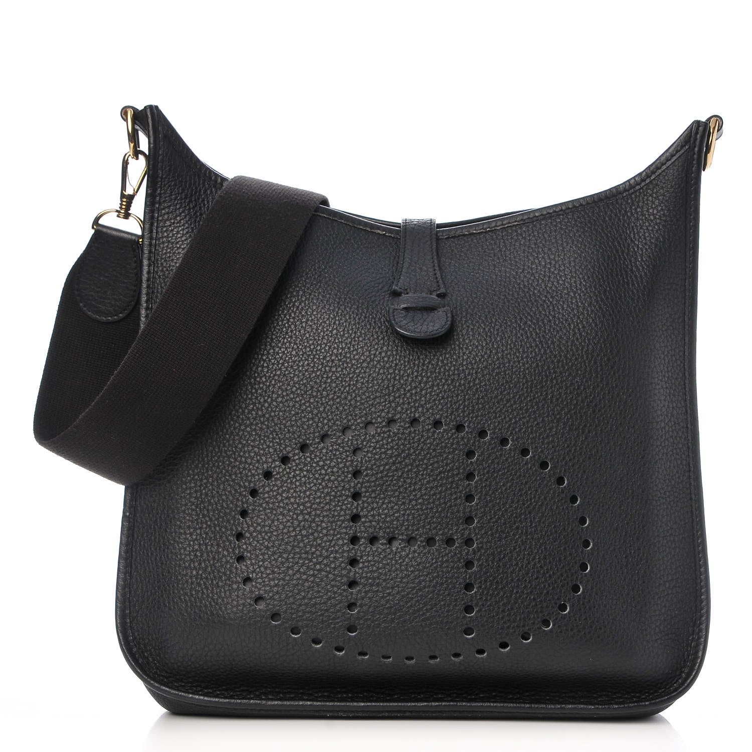 Hermes Taurillon Clemence Evelyne GM Black 1 of 8