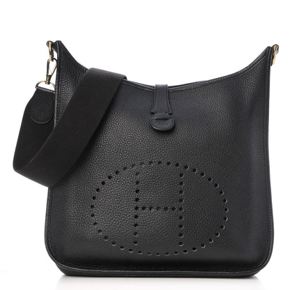 Hermes Taurillon Clemence Evelyne GM Black 1 of 8