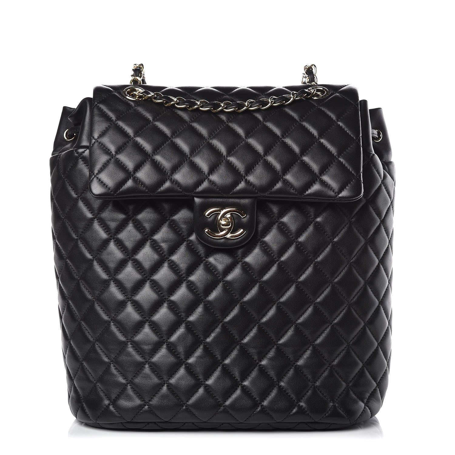 Chanel Lambskin Quilted Large Urban Spirit Backpack Black 1 of 13