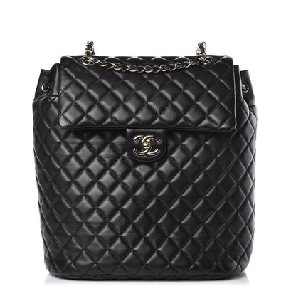 Chanel Lambskin Quilted Large Urban Spirit Backpack Black 1 of 13