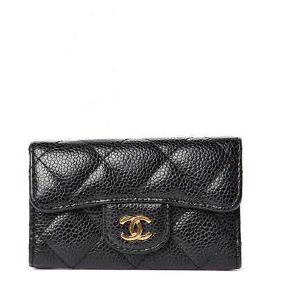 Chanel Caviar Quilted 6 Key Holder Black 1 of 10