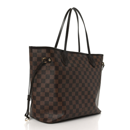 Louis Vuitton Damier Ebene Neo Neverfull MM Rose Ballerine 4 of 13