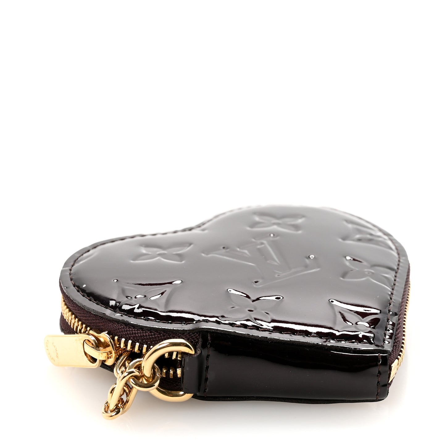 Vernis Heart Coin Purse Amarante