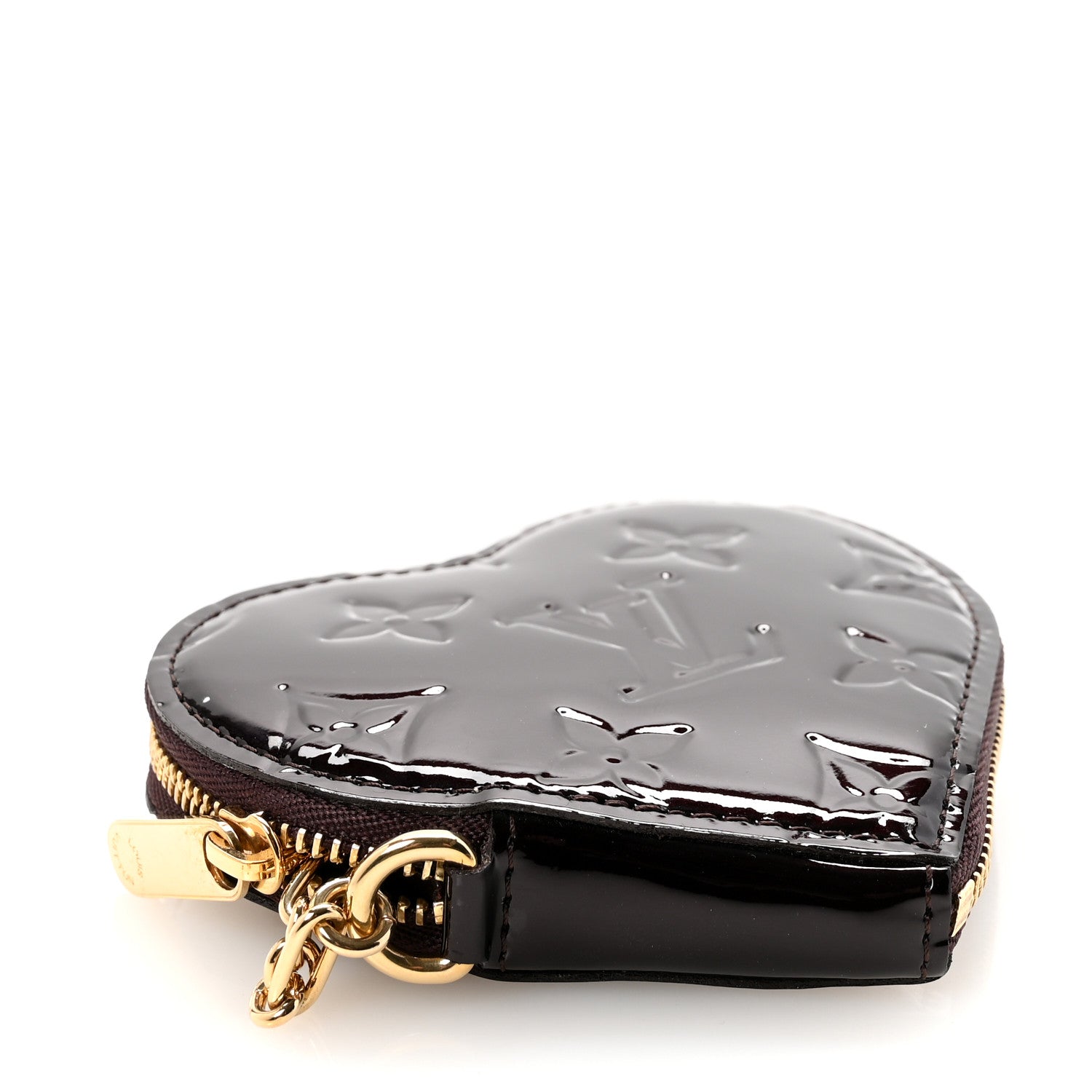 Louis Vuitton Vernis Heart Coin Purse Amarante 4 of 7