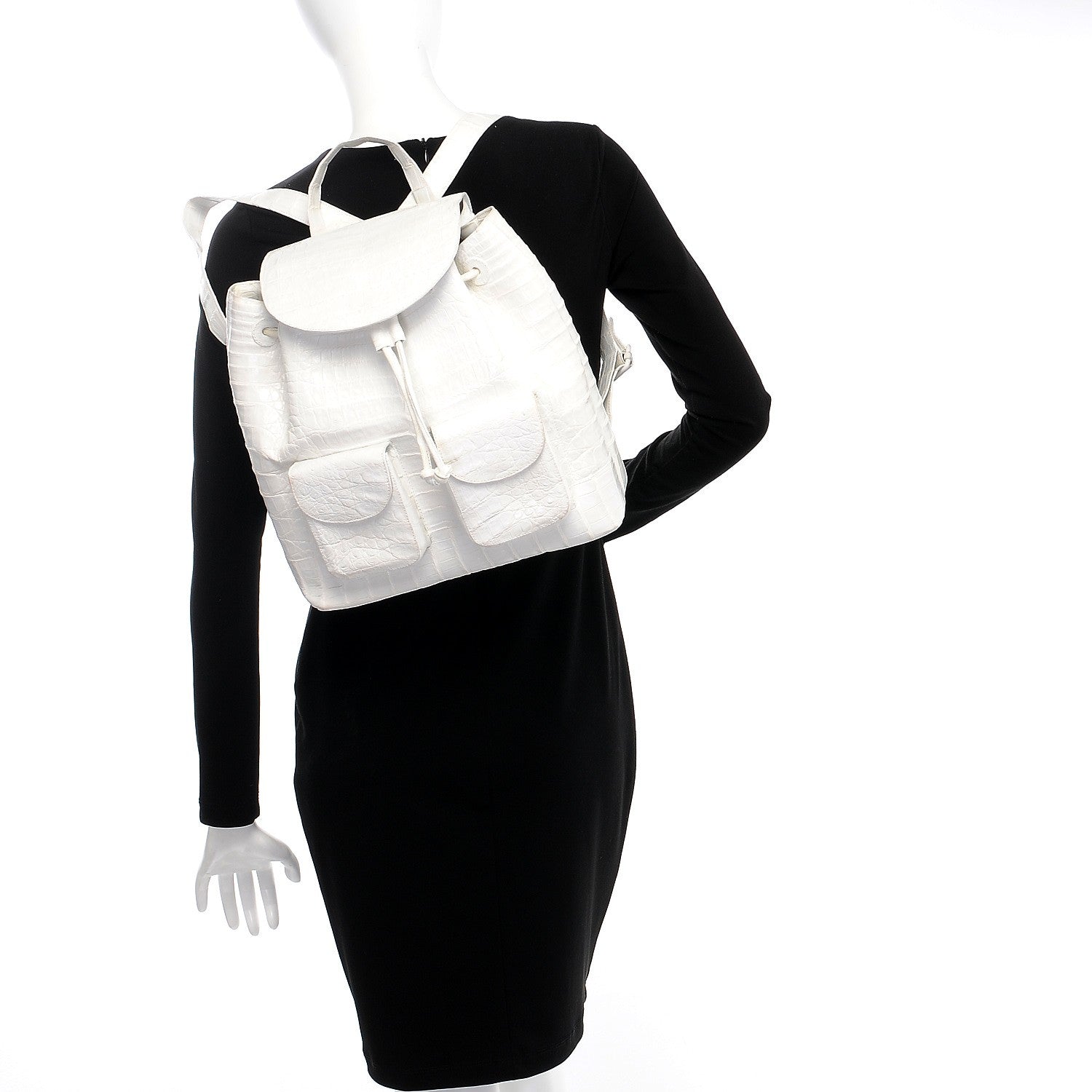 Nancy Gonzalez Crocodile Backpack White 2 of 14