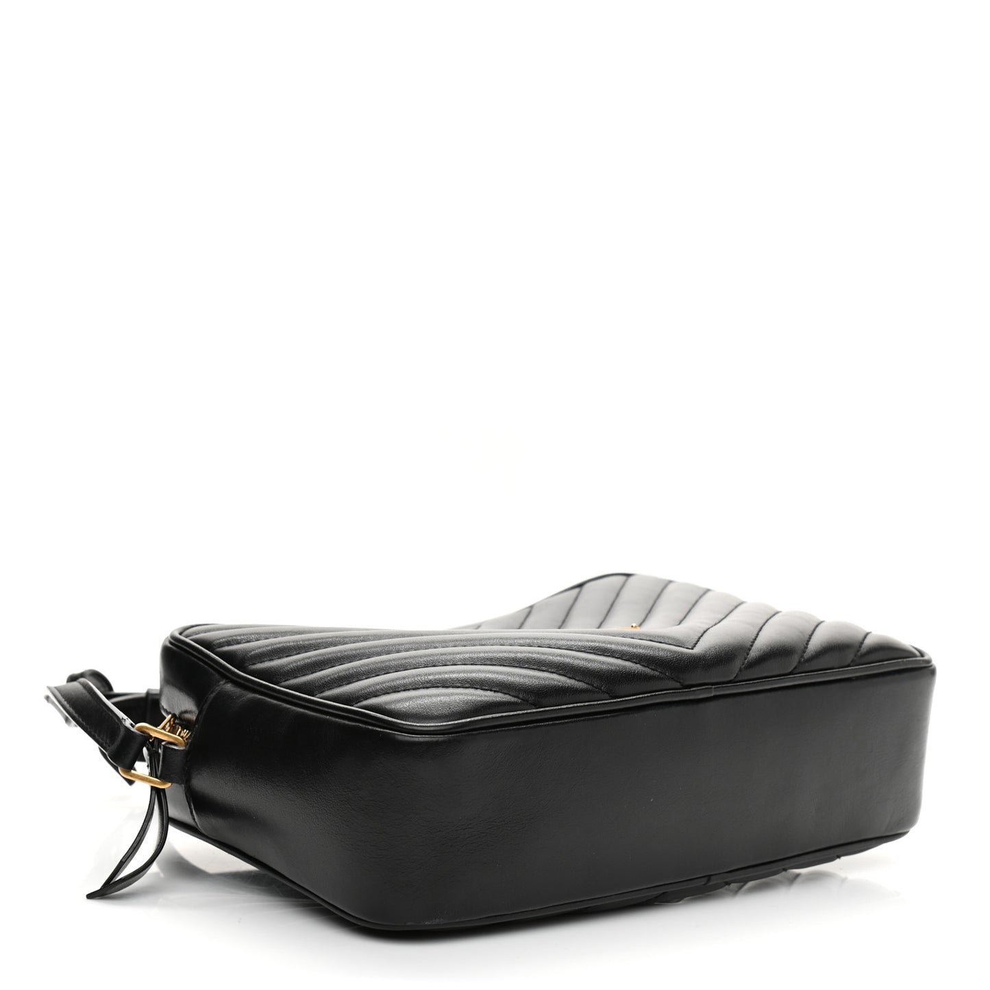 Calfskin Matelasse Monogram Lou Camera Bag Black