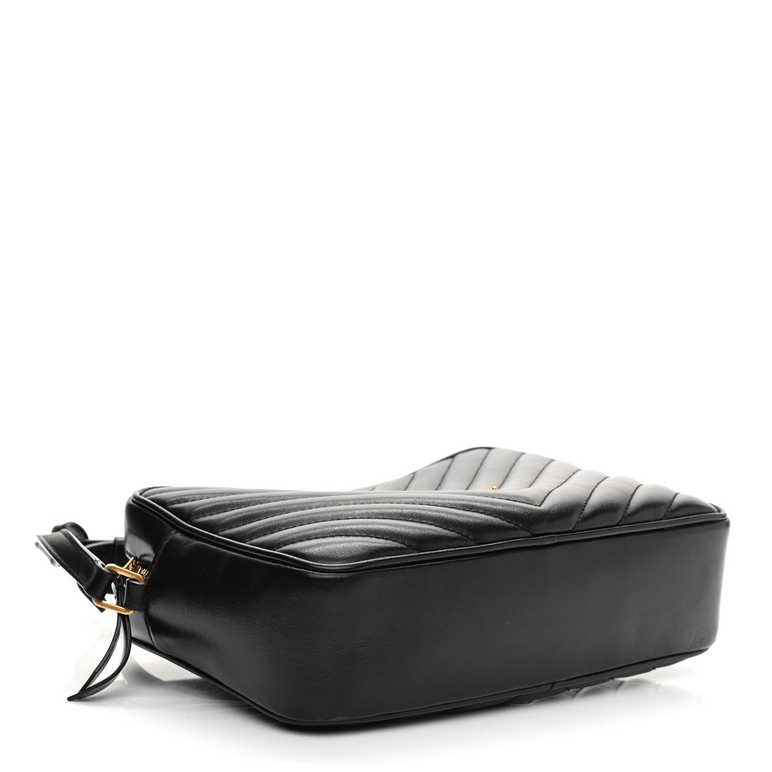 Saint Laurent Calfskin Matelasse Monogram Lou Camera Bag Black 4 of 10