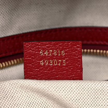 Gucci X DORAEMON Mini Vintage GG Supreme Monogram Small Dome Backpack Beige Cherry Red 7 of 10