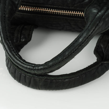 Alexander Wang Pebbled Lambskin Rocco Black Rose Gold Hardware 5 of 9