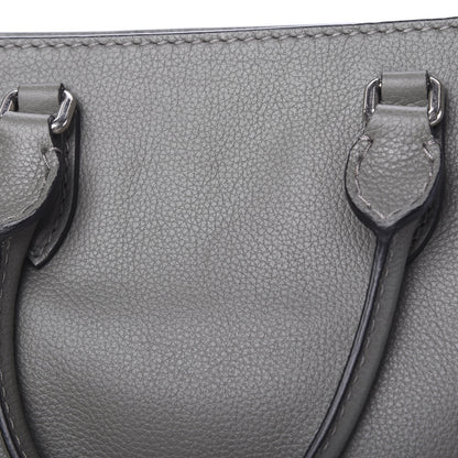 Alexander McQueen Pebbled Calfskin Small Skull Padlock Zip Around Tote Dark Grey 10 of 10