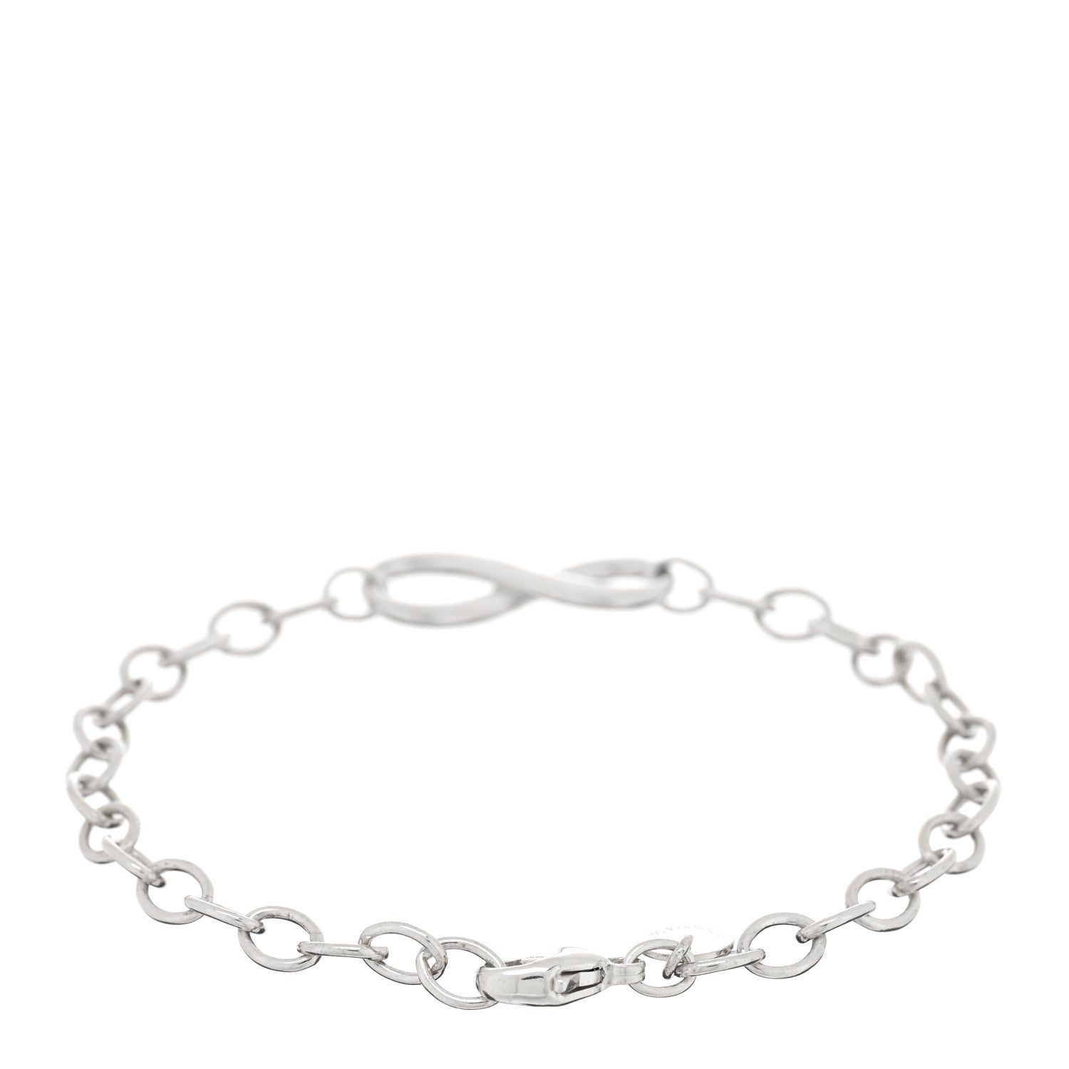 Tiffany Sterling Silver Infinity Chain Bracelet 2 of 3