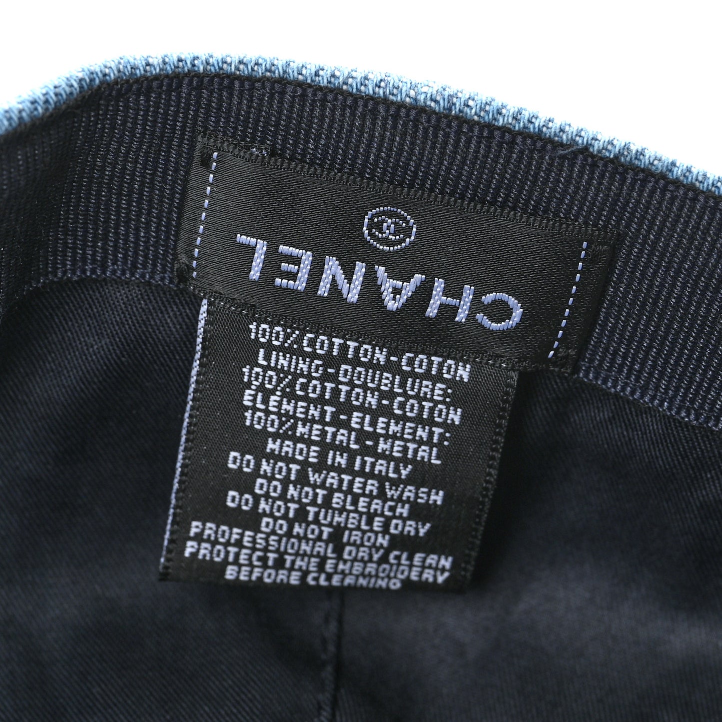 Denim Cap Hat Blue