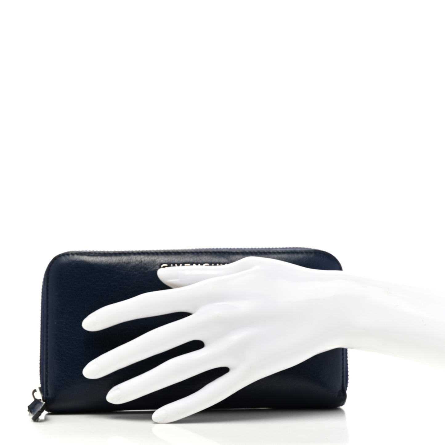 Sugar Goatskin Pandora Zip Around Wallet Night Blue
