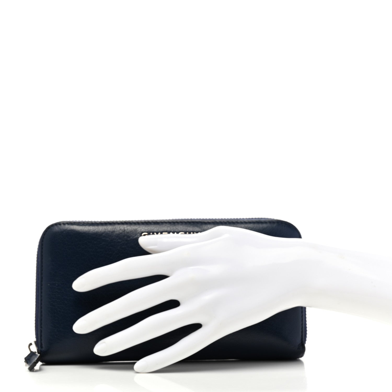 Givenchy Sugar Goatskin Pandora Zip Around Wallet Night Blue 2 of 11