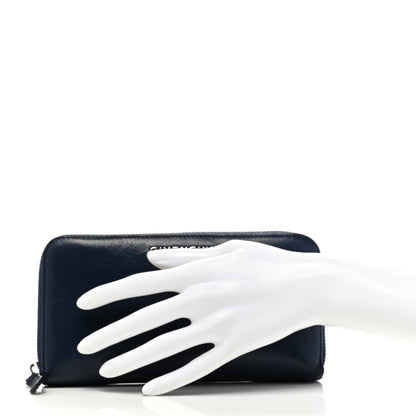 Givenchy Sugar Goatskin Pandora Zip Around Wallet Night Blue 2 of 11