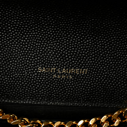Saint Laurent Grain De Poudre Small Monogram Kate Satchel Black 7 of 14