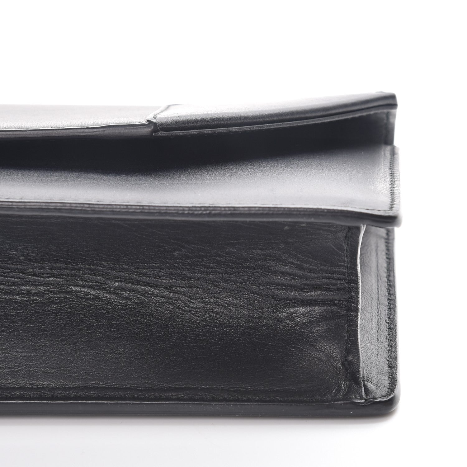 Saint Laurent Calfskin Classic Betty Clutch Black 9 of 10